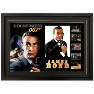 007 Goldfinger - Sean Connery "James Bond" Signed & Framed 8x10 Photo Display