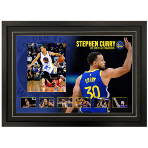 Stephen Curry – Golden State Warriors Signed & Framed 8×10 Photo Display (PAAS)
