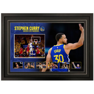 Stephen Curry – Golden State Warriors Signed & Framed 8×10 Photo Display (OA)