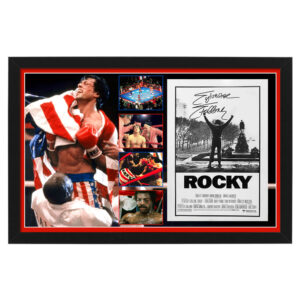 Sylvester Stallone Signed & Framed "Rocky" 11x17 Photo Display