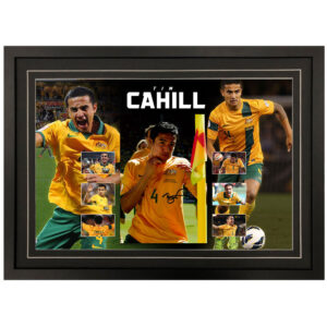 Tim Cahill - Socceroos Signed & Framed 8x10 Photo Display