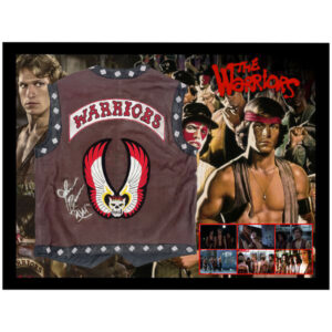 The Warriors (1979) - James Remar "Ajax" Signed Leather Vest/Jacket Framed Display