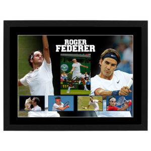 Roger Federer Signed & Framed 6x8 Photo Display