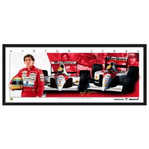 Formula 1 - Aryton Senna Mclaren Mini Wings Framed Print