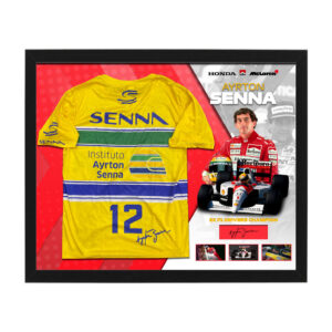 Formula 1 - Ayrton Senna Mclaren Yellow Tribute Shirt Display