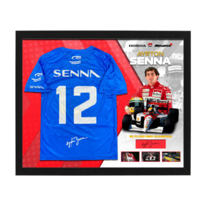Formula 1 - Ayrton Senna Mclaren Blue Tribute Shirt Display