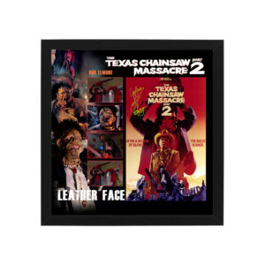 Bob Elmore - "Texas Chainsaw Massacre 2 - Leatherface" Signed & Framed Mini Movie Poster Display