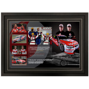 V8 Supercars - Craig Lowndes & Jamie Whincup Dual Signed & Framed 6x8 "Bathurst 1000" Photo Display