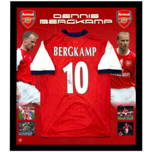Soccer – Dennis Bergkamp Signed & Framed Arsenal Jersey (ICONS)