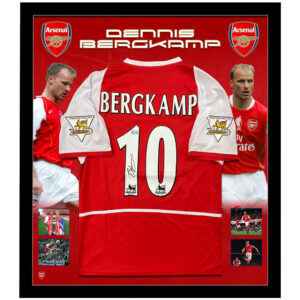 Soccer – Dennis Bergkamp Signed & Framed Arsenal Jersey (Beckett)