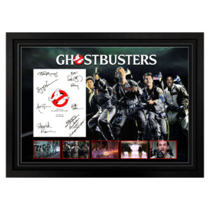 Cast Signed & Framed "Ghostbusters" Movie Script Cover
