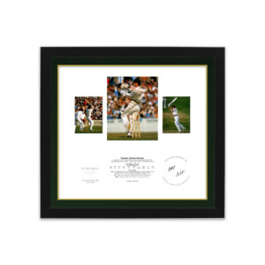 Cricket - Greg Chappell Signed & Framed "At The Crease" Lithograph