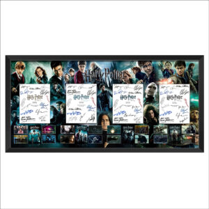 Cast Signed & Framed "Harry Potter" Years 5 to 8 Movie Script Cover