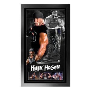 WWE - Hulk Hogan Signed & Framed Wrestling Boot (JSA)