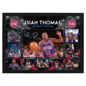 Basketball - Isiah Thomas Detroit Pistons Framed Large Photo Collage