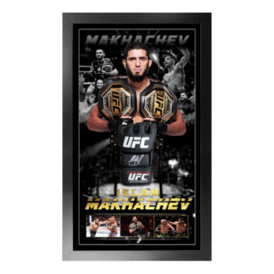 Islam Makhachev Signed & Framed UFC Glove