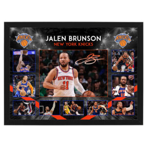 Basketball - Jalen Brunson New York Knicks Framed Large Photo Collage