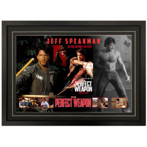 Jeff Speakman - "The Perfect Weapon" Signed & Framed Display 1