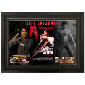 Jeff Speakman - "The Perfect Weapon" Signed & Framed Mini Poster Display