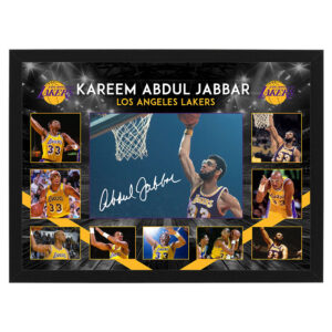 Basketball - Kareem Abdul-Jabbar Los Angeles Lakers Framed Large Photo Collage