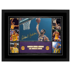 Basketball - Kareem Abdul-Jabbar Los Angeles Lakers Framed Pre Print