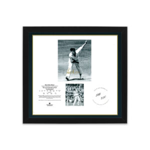 Cricket - Keith Ross Miller Signed & Framed Lithograph