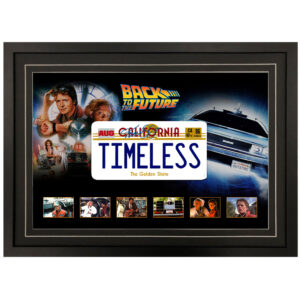 Michael J Fox - "Back To The Future" Signed & Framed License Plate