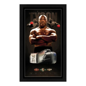 Mike Tyson Signed & Framed Everlast Black Boxing Glove (JSA & Fiterman)