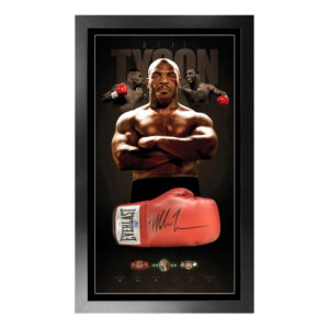 Mike Tyson Signed Everlast Red Boxing Glove (JSA + Fiterman)