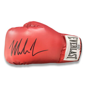 Mike Tyson Signed Everlast Red Boxing Glove (Fiterman)