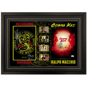 Ralph Macchio, William Zabka, Martin Krove - Cobra Kai Signed & Framed Photo Display (JSA)