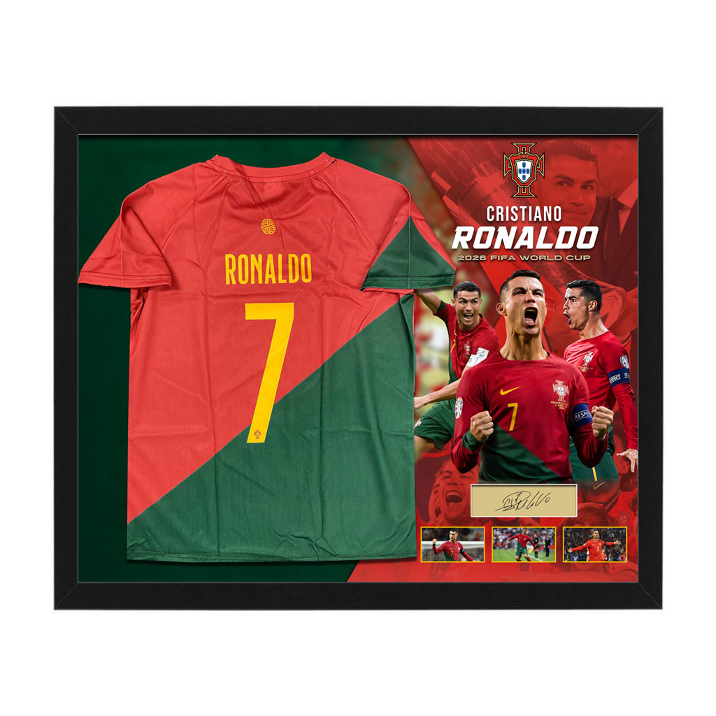 Soccer Cristiano Ronaldo FIFA World Cup 2026 Shirt Display Soccer Cristiano Ronaldo FIFA World Cup 2026 Shirt Display