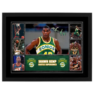 Basketball - Shawn Kemp Seattle Supersonics Framed Pre Print