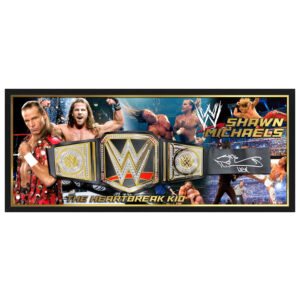 Shawn Michaels Signed & Framed Replica WWE Championship Belt (Beckett)