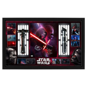 Adam Driver & David Prowse- "Star Wars" Signed & Framed 11x14 Display (Celebrity Authentics)
