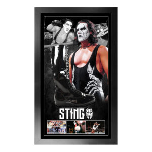 WWE - Sting Signed & Framed Wrestling Boot (Schwartz Sports)