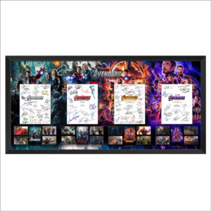 Cast Signed & Framed "Marvel Avengers" Movie Script Cover