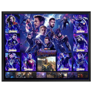 The Avengers Endgame - Cast Signed & Framed Display