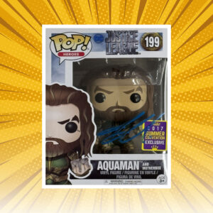 Jason Momoa - "Aquaman" Justice League #199 Autographed Funko Pop! Vinyl