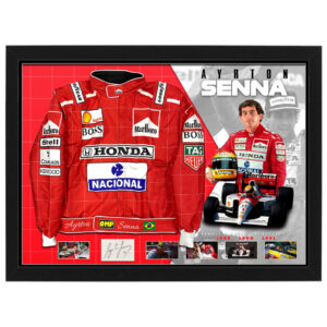 Formula 1 - Ayrton Senna Signed & Framed Racing Jacket