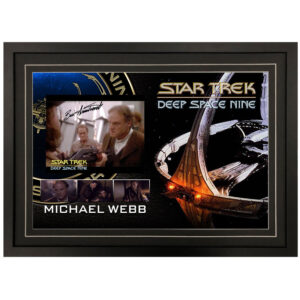 Star Trek: Deep Space Nine - Michael Webb Signed & Framed 8x10 Photo Display B