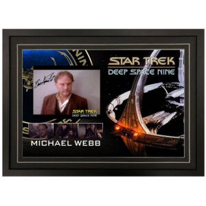 Star Trek: Deep Space Nine - Michael Webb Signed & Framed 8x10 Photo Display A