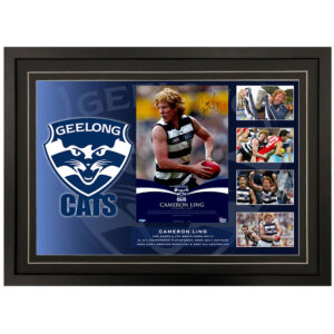 AFL - Geelong Cats "Cameron Ling" Signed & Framed 8x12 Photo Display