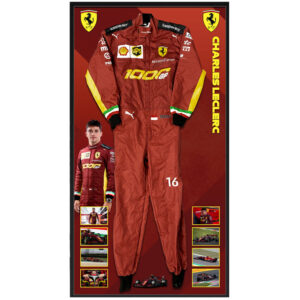 Charles Leclerc Signed & Framed Full Size 1000GP Formula One Race Suit