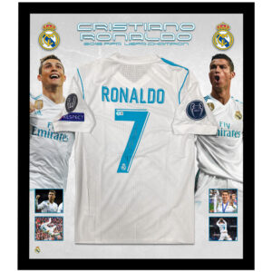 Soccer – Cristiano Ronaldo Signed & Framed Real Madrid 2017/18 UEFA Champion Jersey (Beckett)