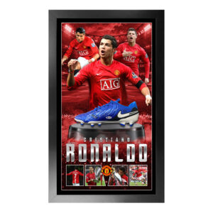 Soccer - Cristiano Ronaldo Manchester United Signed & Framed Boot (Beckett)
