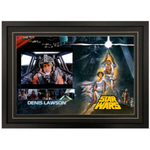 Star Wars - "Wedge Antilles" Denis Lawson Signed & Framed 8x10 Photo Display B