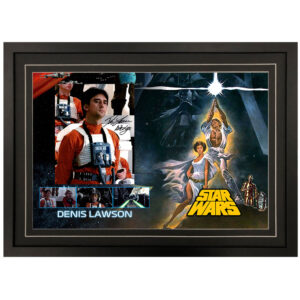 Star Wars - "Wedge Antilles" Denis Lawson Signed & Framed 8x10 Photo Display C