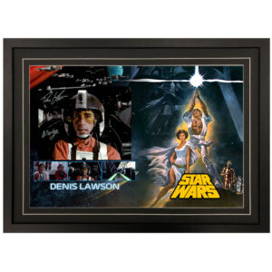 Star Wars - "Wedge Antilles" Denis Lawson Signed & Framed 8x10 Photo Display A