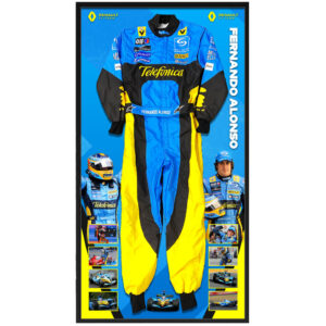 Fernando Alonso Renault F1 Team Signed & Framed Full Size Formula One Race Suit